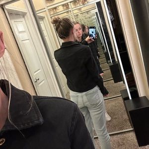 Michael Kors Black Demin jacket with gold buttons